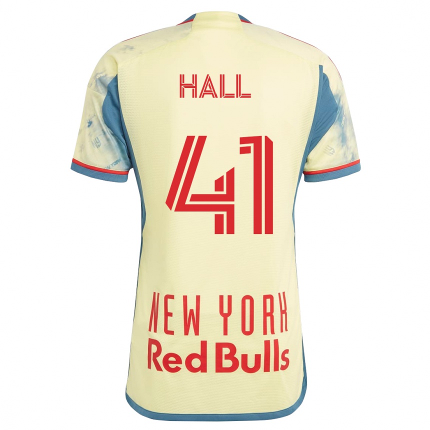 Niño Fútbol Camiseta Julian Hall #41 Amarillo 1ª Equipación 2023/24 México