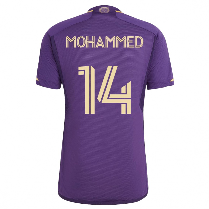 Niño Fútbol Camiseta Shak Mohammed #14 Violeta 1ª Equipación 2023/24 México