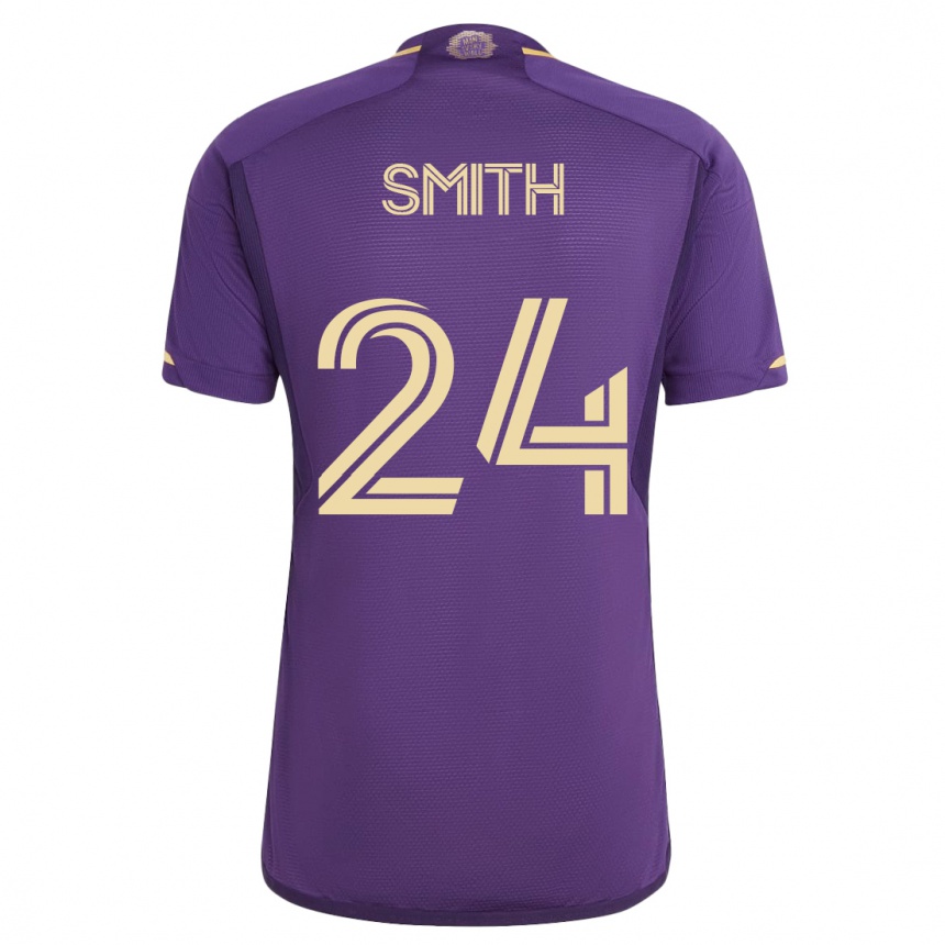 Niño Fútbol Camiseta Kyle Smith #24 Violeta 1ª Equipación 2023/24 México