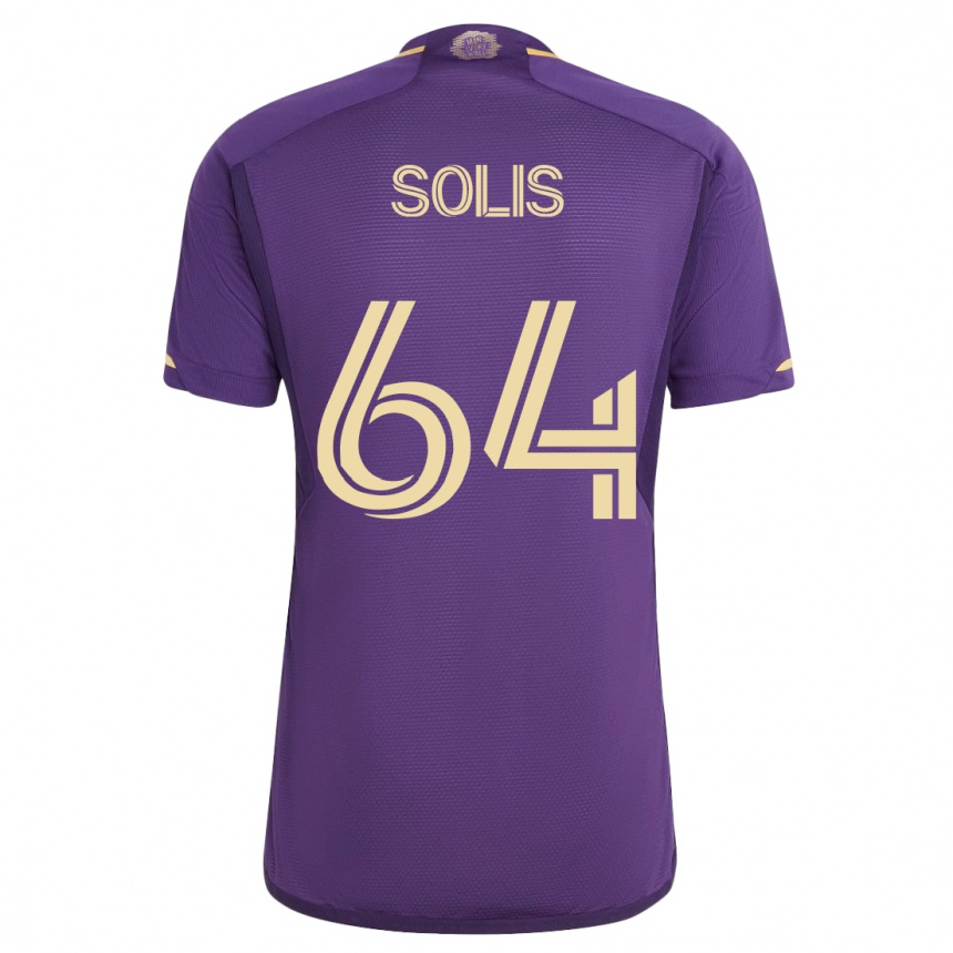Niño Fútbol Camiseta Jhon Solís #64 Violeta 1ª Equipación 2023/24 México