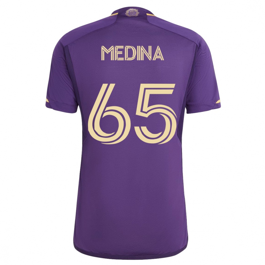 Niño Fútbol Camiseta Cristian Medina #65 Violeta 1ª Equipación 2023/24 México