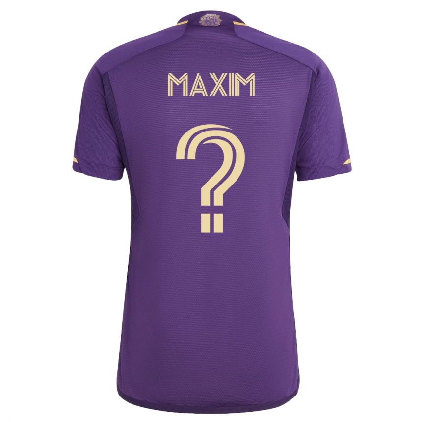 Niño Fútbol Camiseta Luca Maxim #0 Violeta 1ª Equipación 2023/24 México