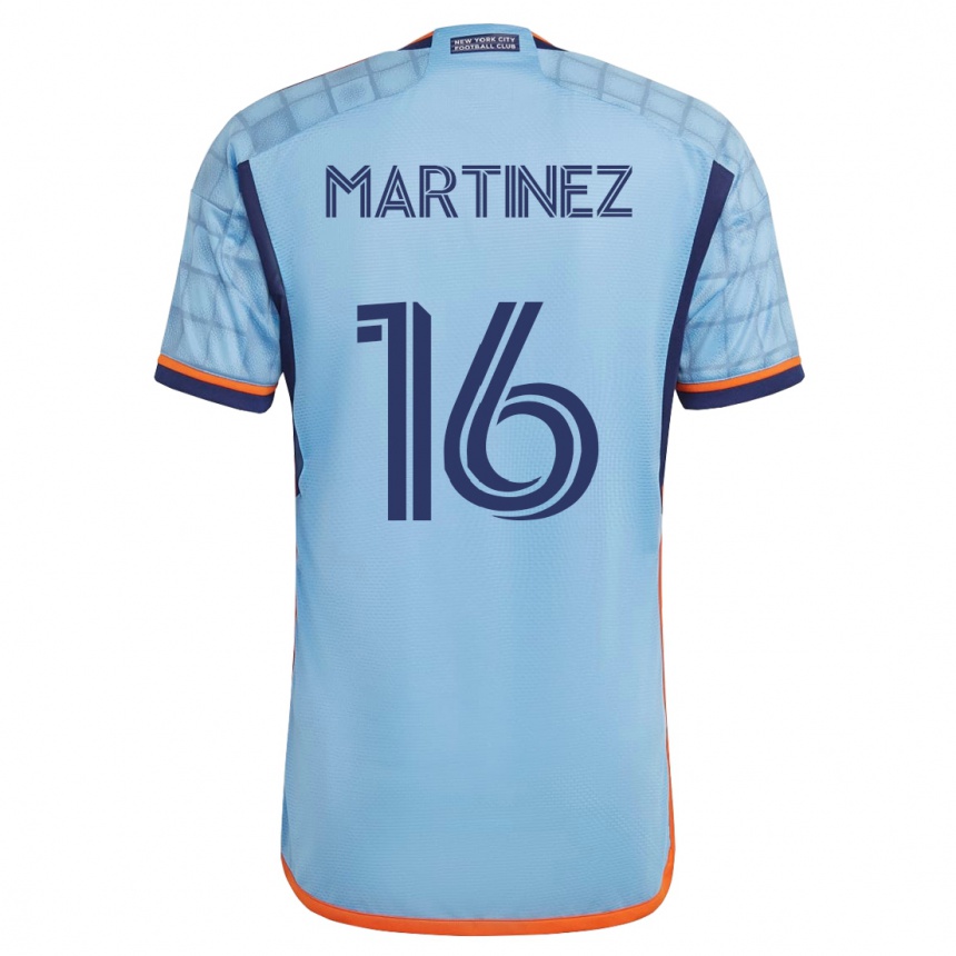 Niño Fútbol Camiseta Alonso Martínez #16 Azul 1ª Equipación 2023/24 México