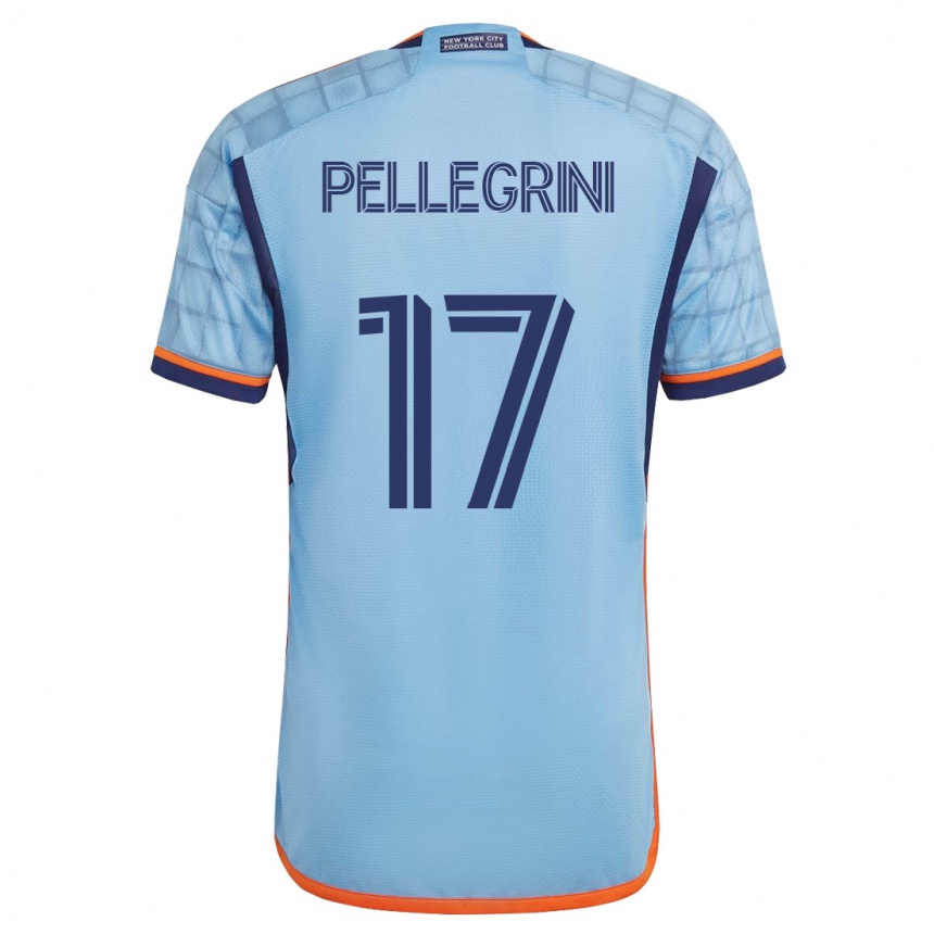 Niño Fútbol Camiseta Matías Pellegrini #17 Azul 1ª Equipación 2023/24 México