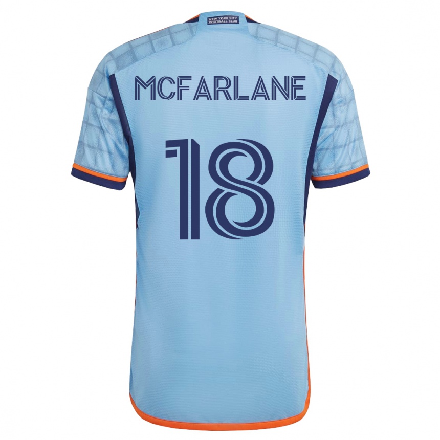 Niño Fútbol Camiseta Christian Mcfarlane #18 Azul 1ª Equipación 2023/24 México