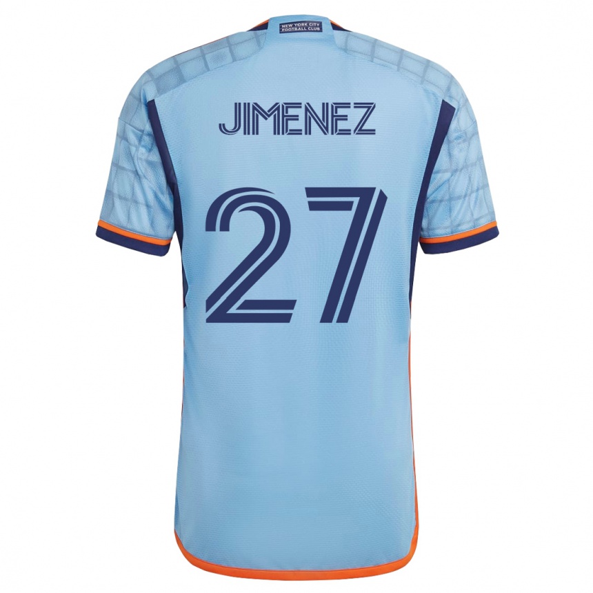 Niño Fútbol Camiseta Jonathan Jiménez #27 Azul 1ª Equipación 2023/24 México