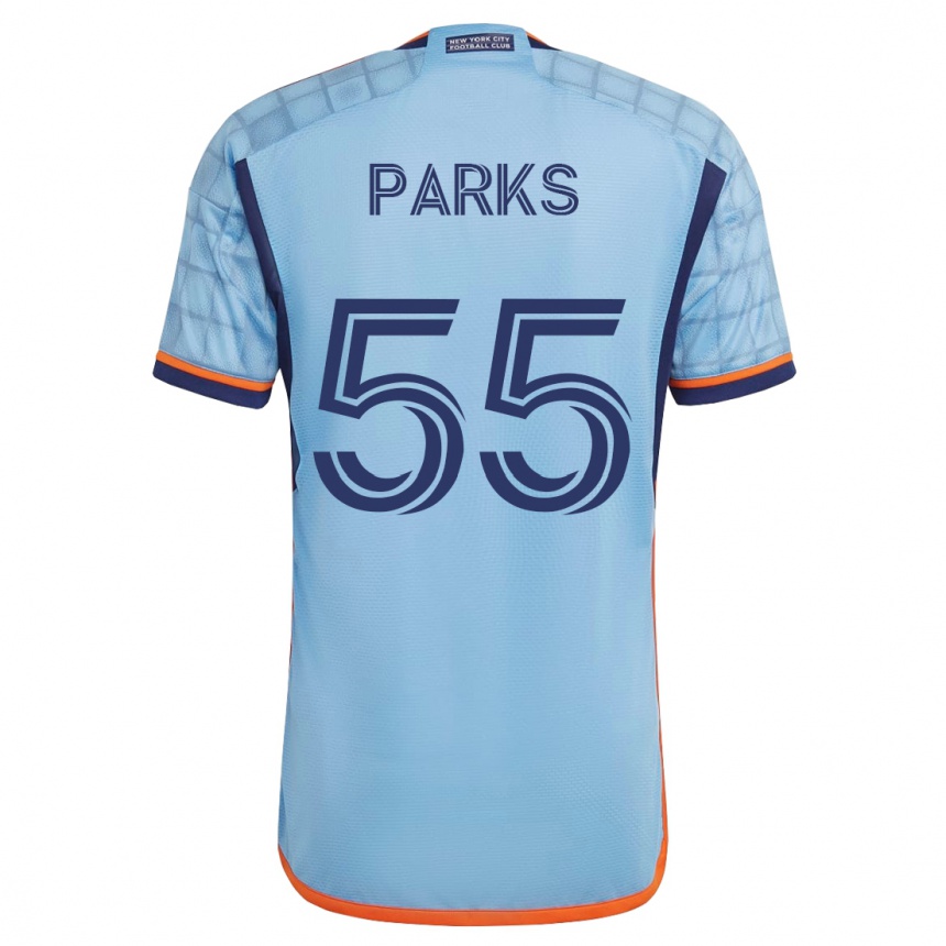 Niño Fútbol Camiseta Keaton Parks #55 Azul 1ª Equipación 2023/24 México