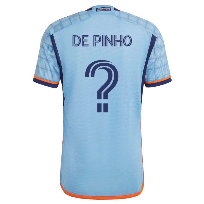 Niño Fútbol Camiseta Lucas De Pinho #0 Azul 1ª Equipación 2023/24 México