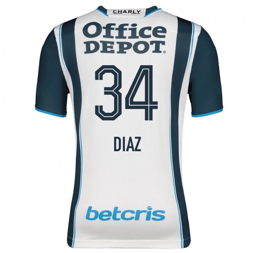 Niño Fútbol Camiseta Karen Díaz #34 Armada 1ª Equipación 2023/24 México