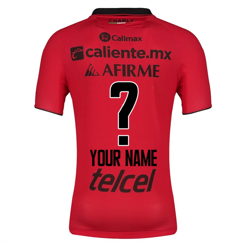 Niño Fútbol Camiseta Su Nombre #0 Rojo 1ª Equipación 2023/24 México