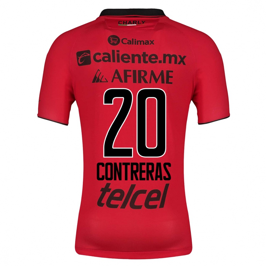 Niño Fútbol Camiseta Francisco Contreras #20 Rojo 1ª Equipación 2023/24 México
