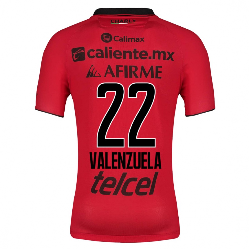 Niño Fútbol Camiseta Carlos Valenzuela #22 Rojo 1ª Equipación 2023/24 México
