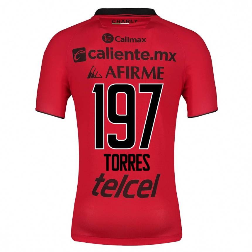 Niño Fútbol Camiseta Christopher Torres #197 Rojo 1ª Equipación 2023/24 México