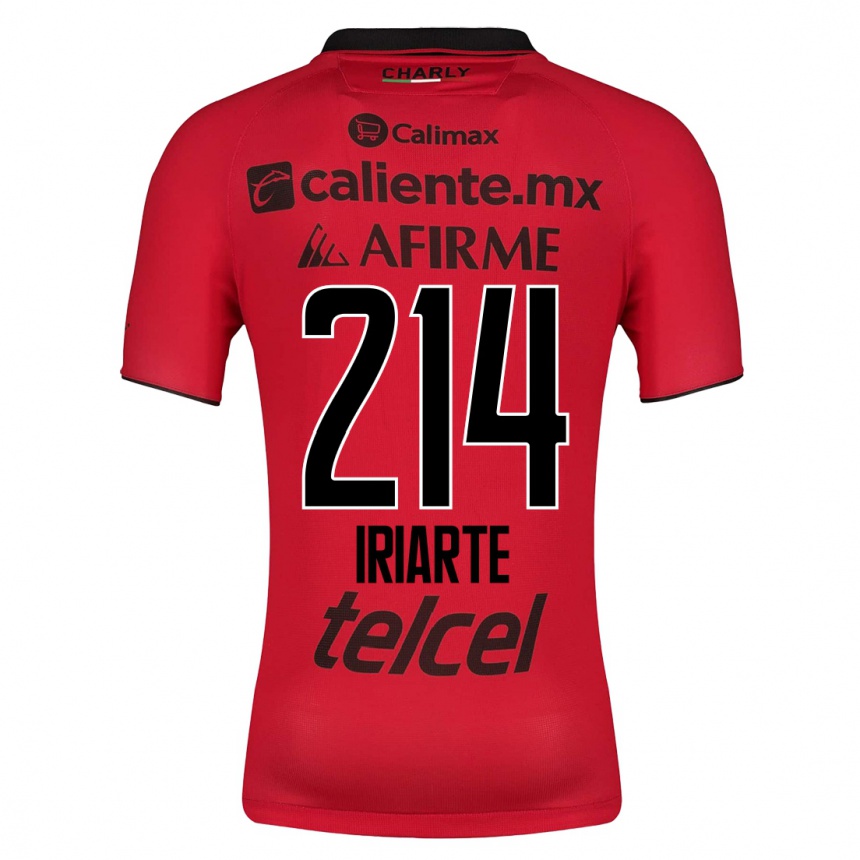 Niño Fútbol Camiseta Oliver Iriarte #214 Rojo 1ª Equipación 2023/24 México