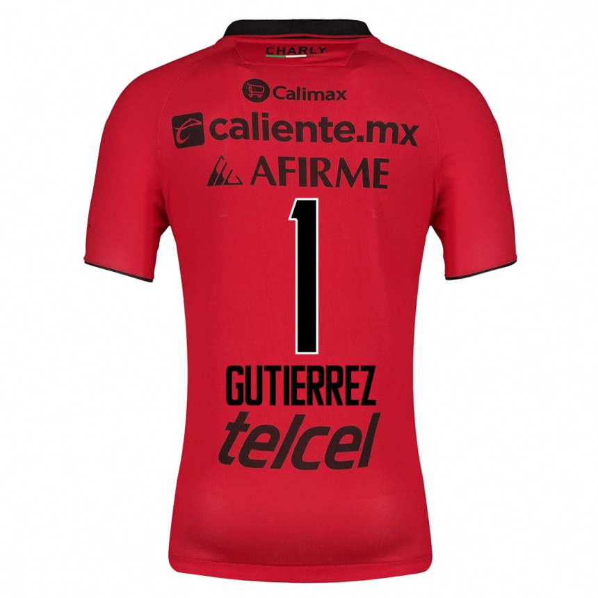 Niño Fútbol Camiseta Alejandra Gutiérrez #1 Rojo 1ª Equipación 2023/24 México