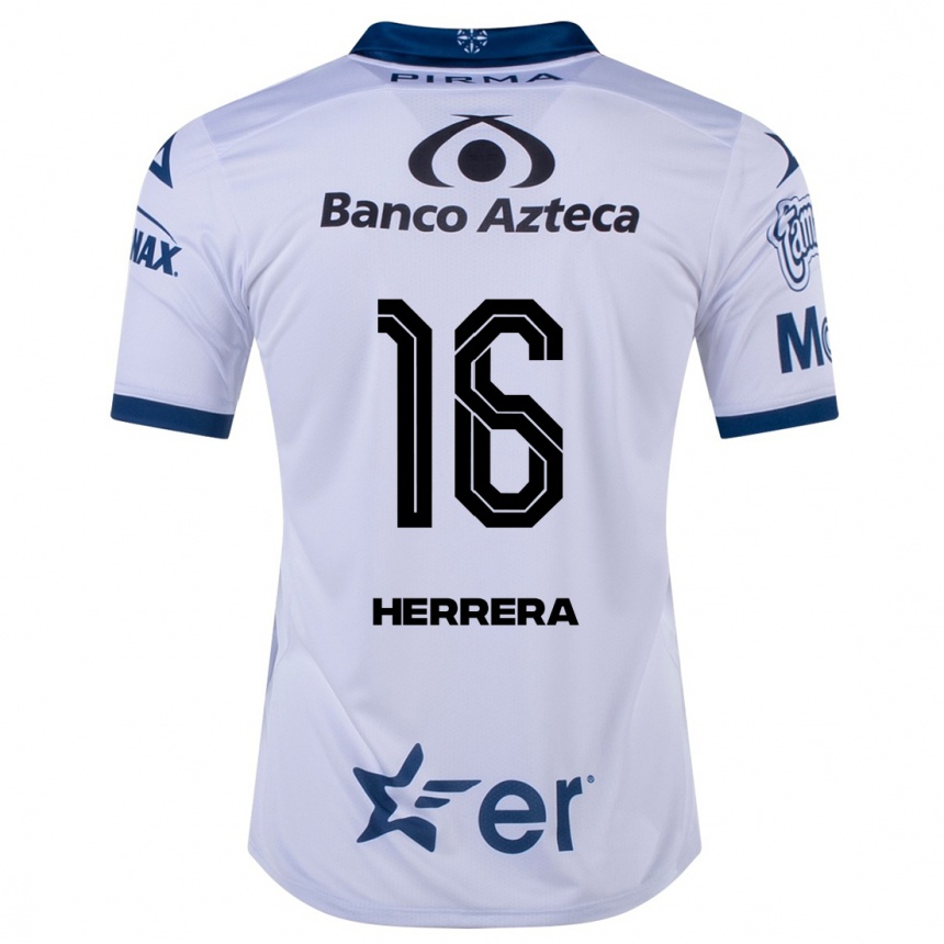 Niño Fútbol Camiseta Alberto Herrera #16 Blanco 1ª Equipación 2023/24 México