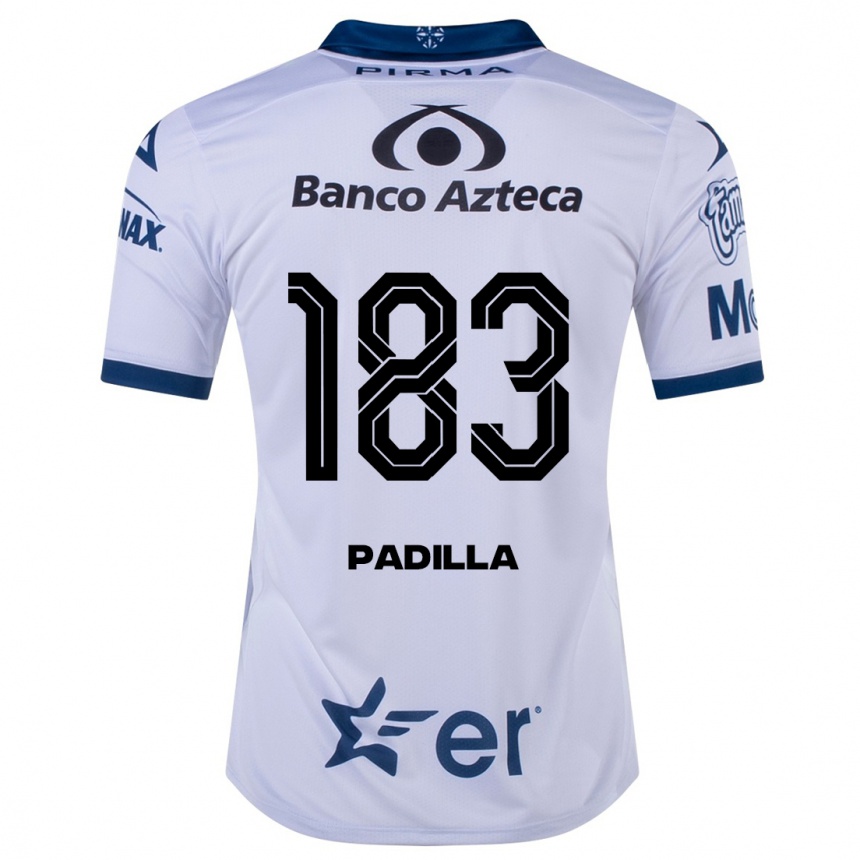Niño Fútbol Camiseta Donovan Padilla #183 Blanco 1ª Equipación 2023/24 México