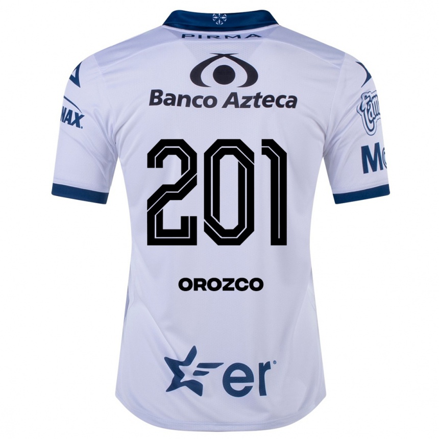 Niño Fútbol Camiseta Fabrizzio Orozco #201 Blanco 1ª Equipación 2023/24 México