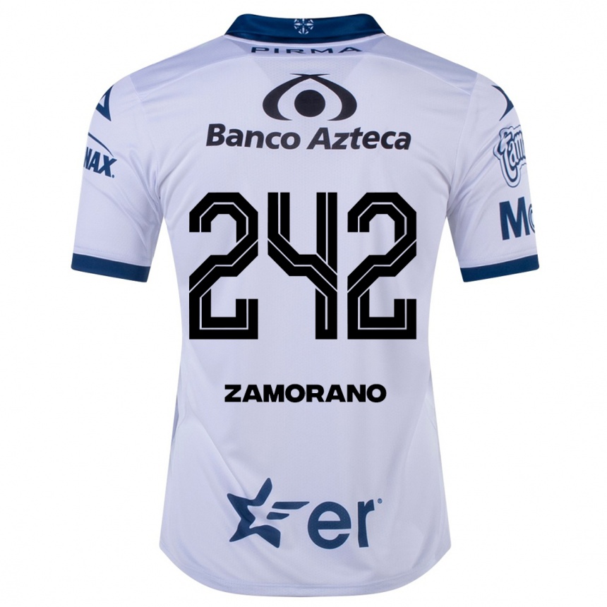 Niño Fútbol Camiseta Leonardo Zamorano #242 Blanco 1ª Equipación 2023/24 México