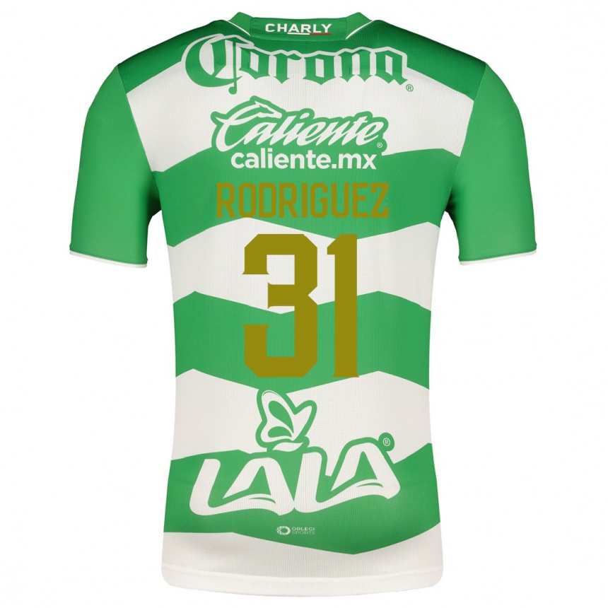 Niño Fútbol Camiseta Emerson Rodríguez #31 Verde 1ª Equipación 2023/24 México