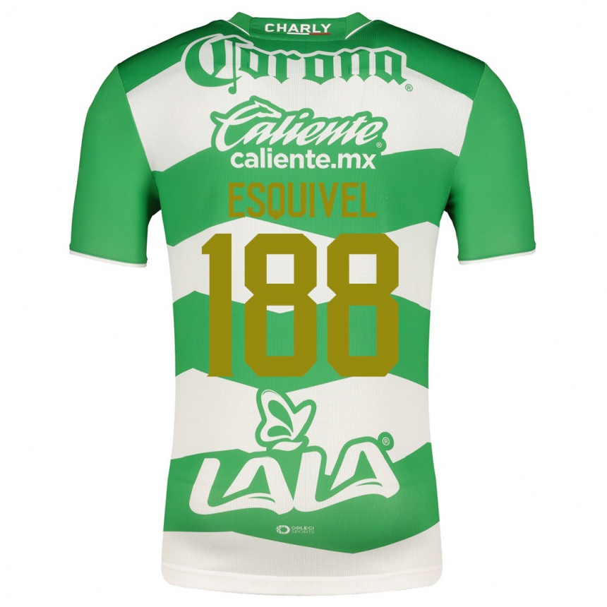 Niño Fútbol Camiseta Bruno Esquivel #188 Verde 1ª Equipación 2023/24 México
