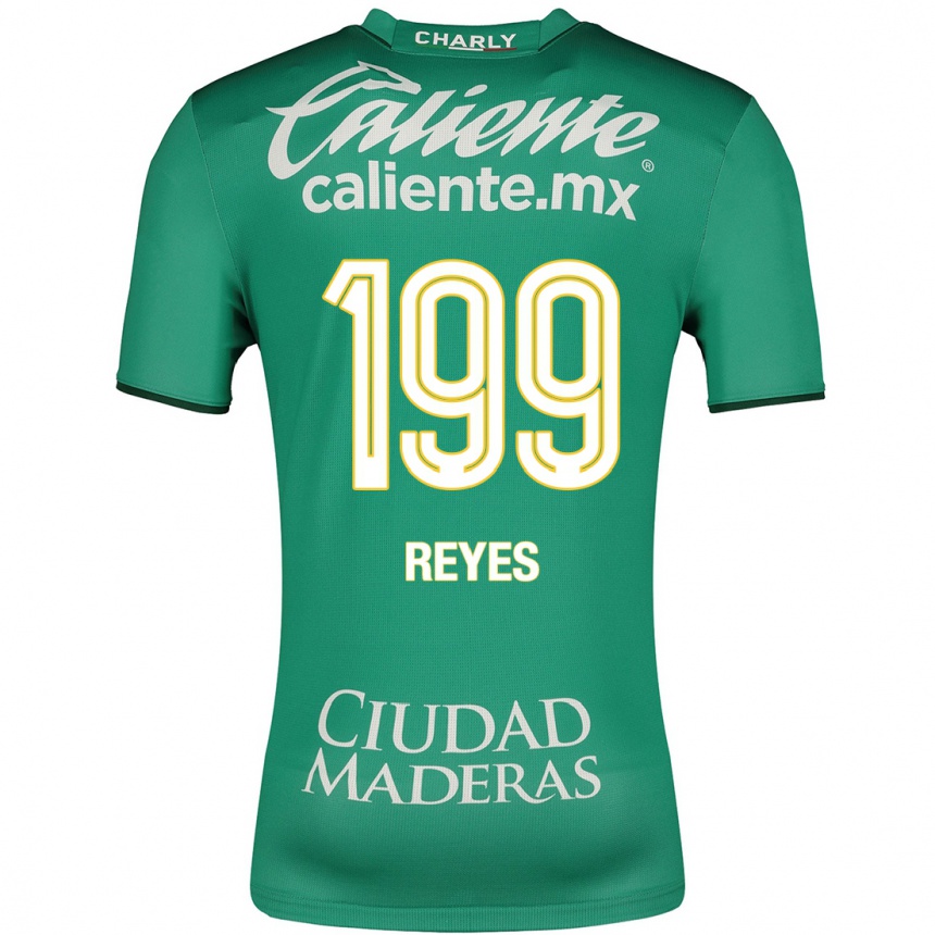 Niño Fútbol Camiseta Jonathan Reyes #199 Verde 1ª Equipación 2023/24 México