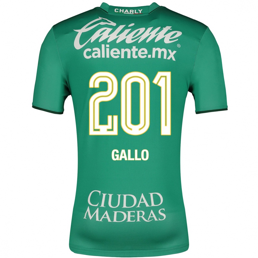 Niño Fútbol Camiseta Andrés Gallo #201 Verde 1ª Equipación 2023/24 México