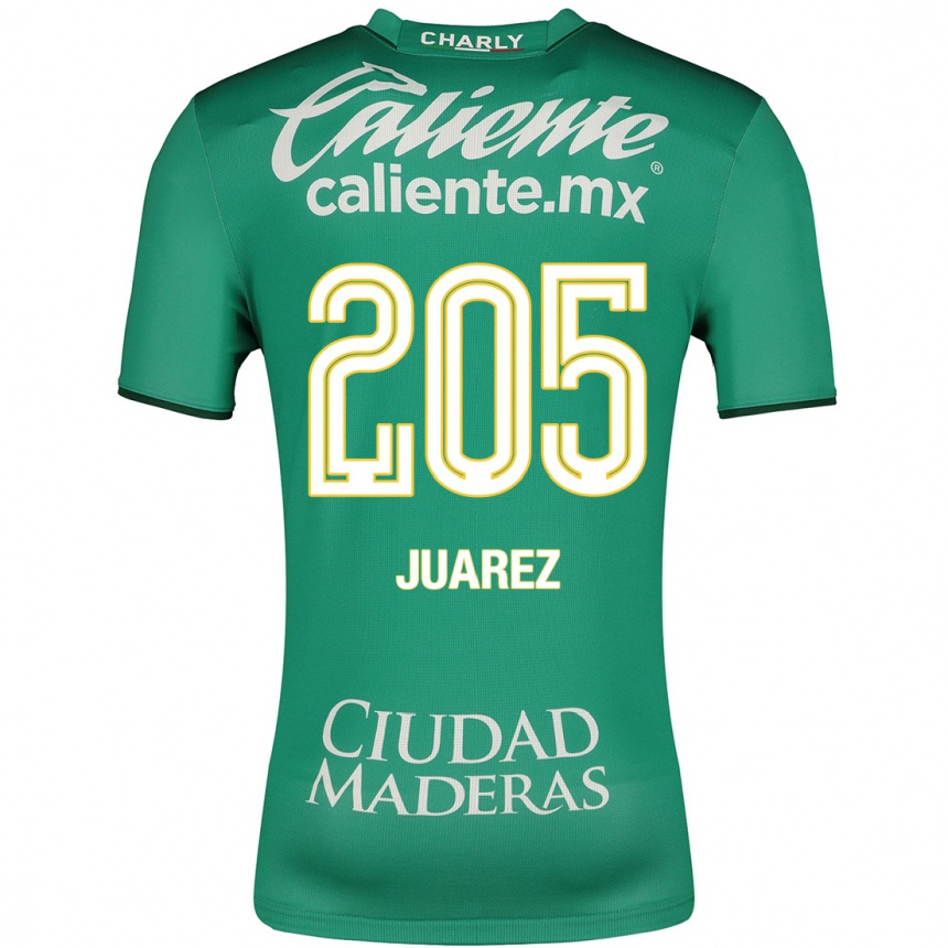 Niño Fútbol Camiseta Moisés Juárez #205 Verde 1ª Equipación 2023/24 México
