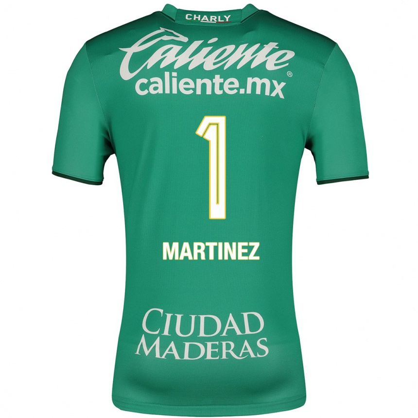 Niño Fútbol Camiseta Angeles Martínez #1 Verde 1ª Equipación 2023/24 México