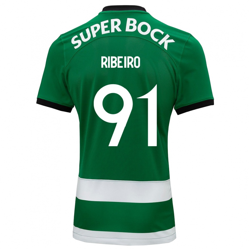 Niño Fútbol Camiseta Rodrigo Ribeiro #91 Verde 1ª Equipación 2023/24 México