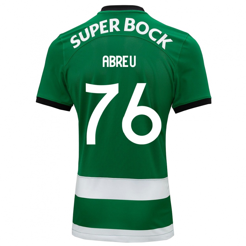 Niño Fútbol Camiseta Diogo Abreu #76 Verde 1ª Equipación 2023/24 México