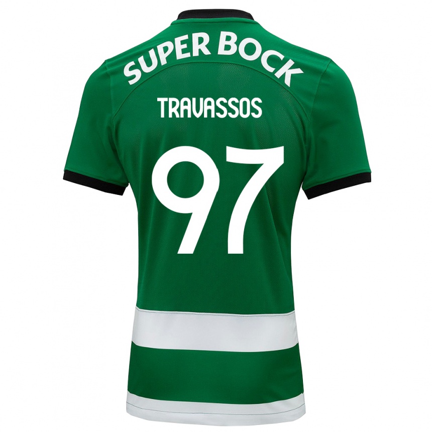 Niño Fútbol Camiseta Travassos #97 Verde 1ª Equipación 2023/24 México