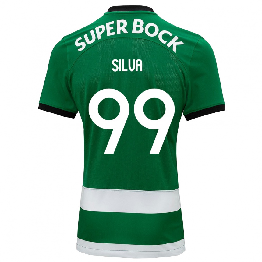 Niño Fútbol Camiseta Francisco Silva #99 Verde 1ª Equipación 2023/24 México