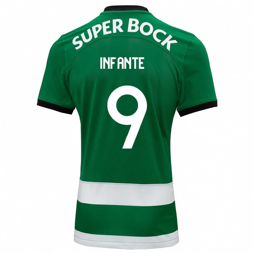 Niño Fútbol Camiseta João Infante #9 Verde 1ª Equipación 2023/24 México