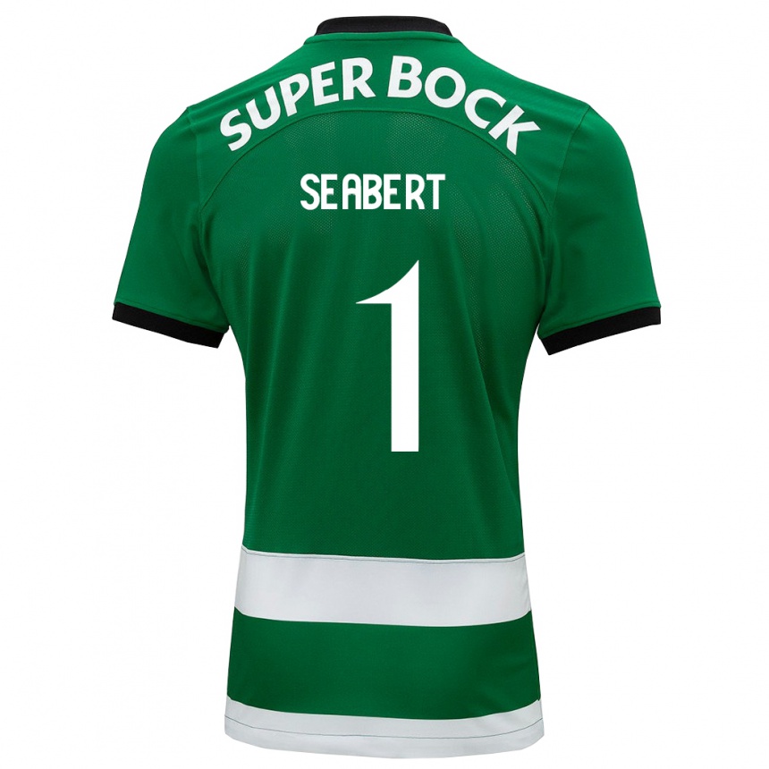 Niño Fútbol Camiseta Hannah Grace Seabert #1 Verde 1ª Equipación 2023/24 México