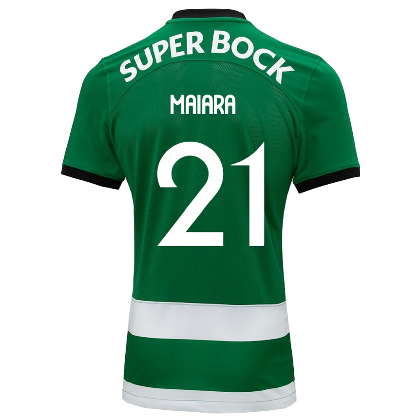 Niño Fútbol Camiseta Maiara Carolina Niehues #21 Verde 1ª Equipación 2023/24 México