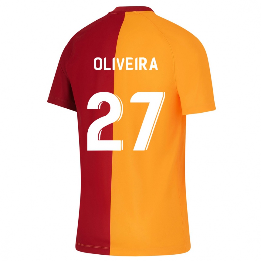 Niño Fútbol Camiseta Sérgio Oliveira #27 Naranja 1ª Equipación 2023/24 México