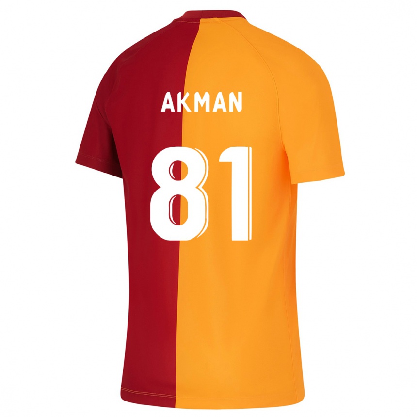 Niño Fútbol Camiseta Hamza Akman #81 Naranja 1ª Equipación 2023/24 México