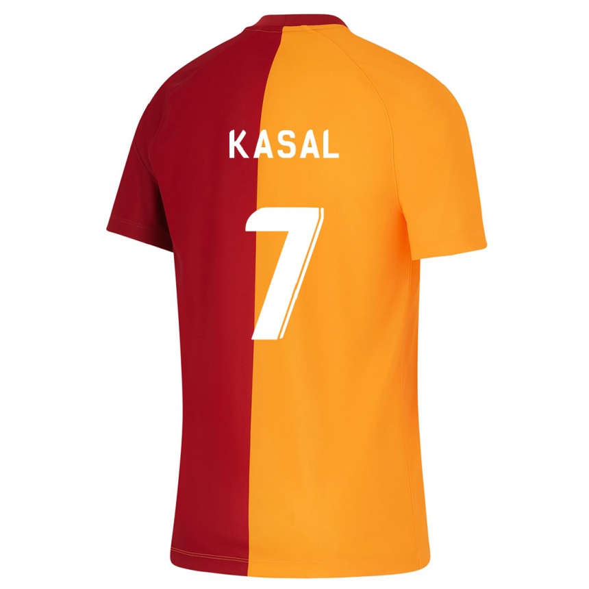 Niño Fútbol Camiseta Yasin Kasal #7 Naranja 1ª Equipación 2023/24 México