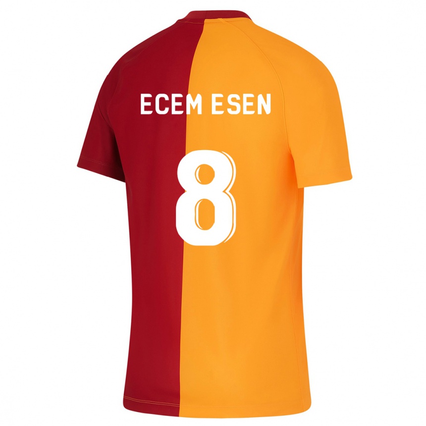 Niño Fútbol Camiseta Emine Ecem Esen #8 Naranja 1ª Equipación 2023/24 México