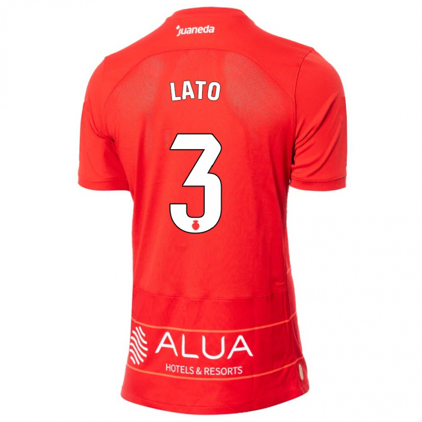 Niño Fútbol Camiseta Toni Lato #3 Rojo 1ª Equipación 2023/24 México