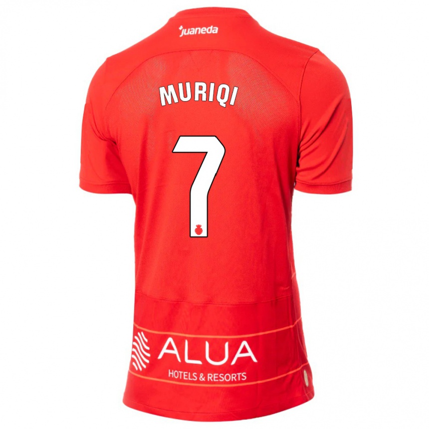 Niño Fútbol Camiseta Vedat Muriqi #7 Rojo 1ª Equipación 2023/24 México