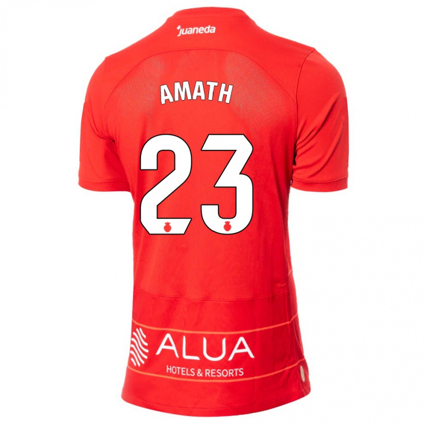 Niño Fútbol Camiseta Amath Ndiaye #23 Rojo 1ª Equipación 2023/24 México