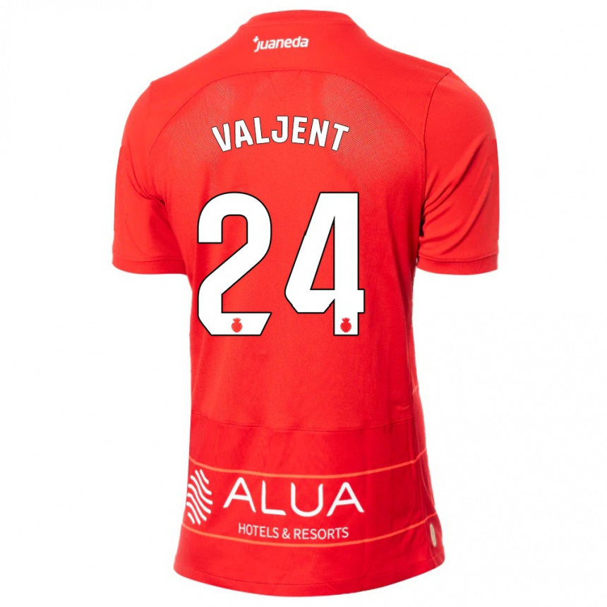 Niño Fútbol Camiseta Martin Valjent #24 Rojo 1ª Equipación 2023/24 México