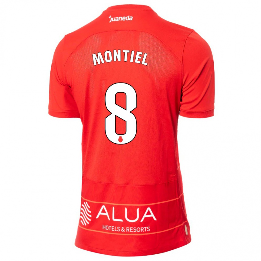 Niño Fútbol Camiseta Luis Montiel #8 Rojo 1ª Equipación 2023/24 México