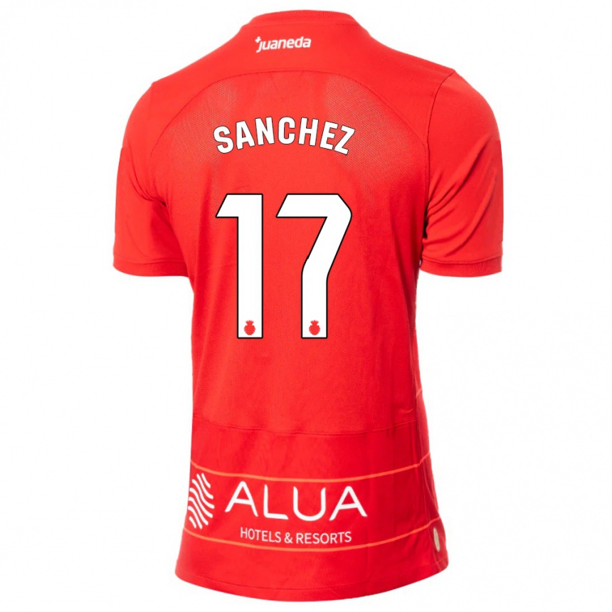 Niño Fútbol Camiseta Avelino Sánchez #17 Rojo 1ª Equipación 2023/24 México