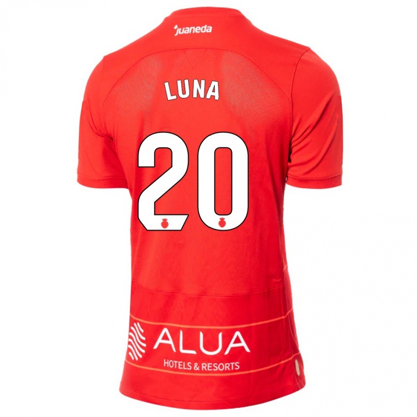 Niño Fútbol Camiseta Daniel Luna #20 Rojo 1ª Equipación 2023/24 México