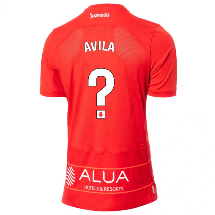 Niño Fútbol Camiseta Santiago Avila #0 Rojo 1ª Equipación 2023/24 México