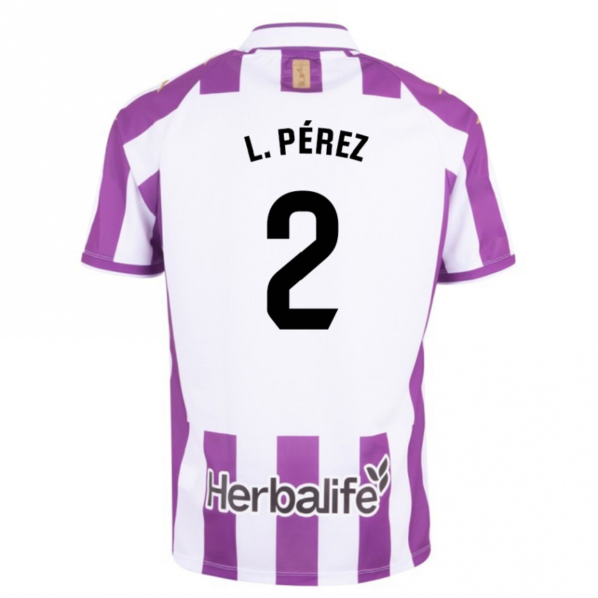 Niño Fútbol Camiseta Luis Pérez #2 Morado 1ª Equipación 2023/24 México