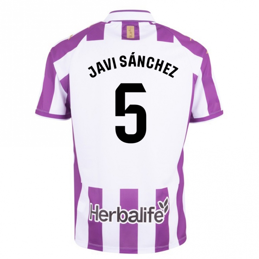 Niño Fútbol Camiseta Javi Sánchez #5 Morado 1ª Equipación 2023/24 México